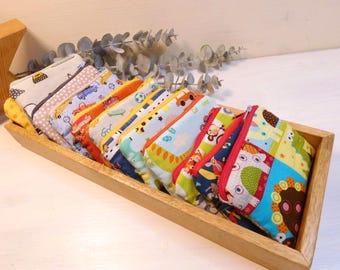 Mini cotton bag for children | Small zippered fabric pouch | Coin purse/wallet | Useful gift for school cones/back to school