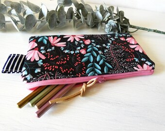 Pen bag, pencil case, pencil case, mini bag, medication bag, school study gift bag, zip pocket