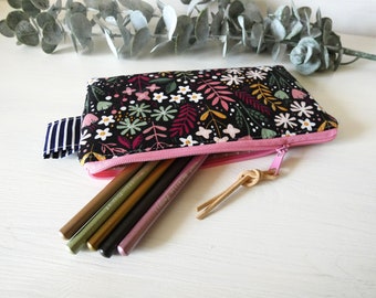 Pen bag, pencil case, pencil case, mini bag, medication bag, school study gift bag, zip pocket