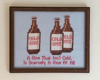 Cross Stitch Pattern - Homestar Runner / Strong Bad Email - Cold Ones