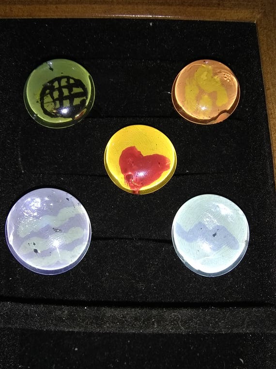 Handmade Planeteers Rings - Elemental Power Rings