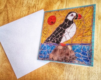 Proud Puffin Greetings card