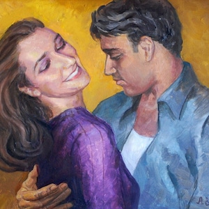 Bachata Bliss PRINT or CANVAS Dance Art. Intimate couple dancing -  desire, lust, love. Wedding gifts for couple