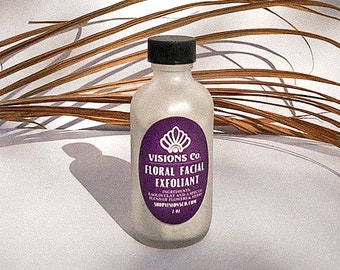 FLORAL FACIAL EXFOLIANT | cleansing grains, microdermabrasion facial, floral facial masque