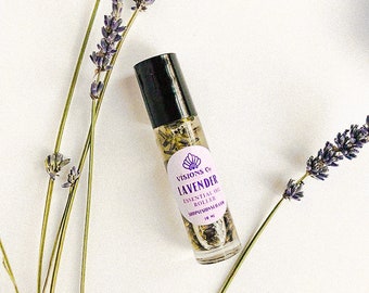 LAVENDER Calming Roller Oil: Gift for Her, Sleep Aid, Soothing Scent