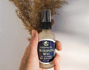 WILDNERESS MIST | bug repellent | citronella + deet free | peppermint, citrus, geranium | body mist