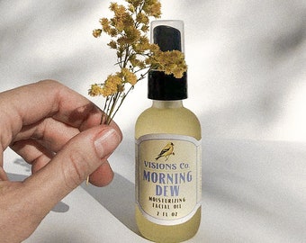 MORNING DEW | Rejuvenating Facial Moisturizer, Rose Hip Seed Oil Facial Serum