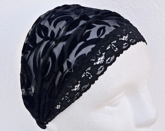 Turban noir, Running Turban, Turbans de Yoga, Turban noir, bandeau de séance d’entraînement, Turban hiver, femmes Turban, Twist bandeau, Goth Turban velours