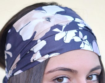 Florar Headband, Purple Headband, Bohemian Headband, Hair Accessories, Womens Accessories, Womens Turban, Womens Headband, Vintage Headbands