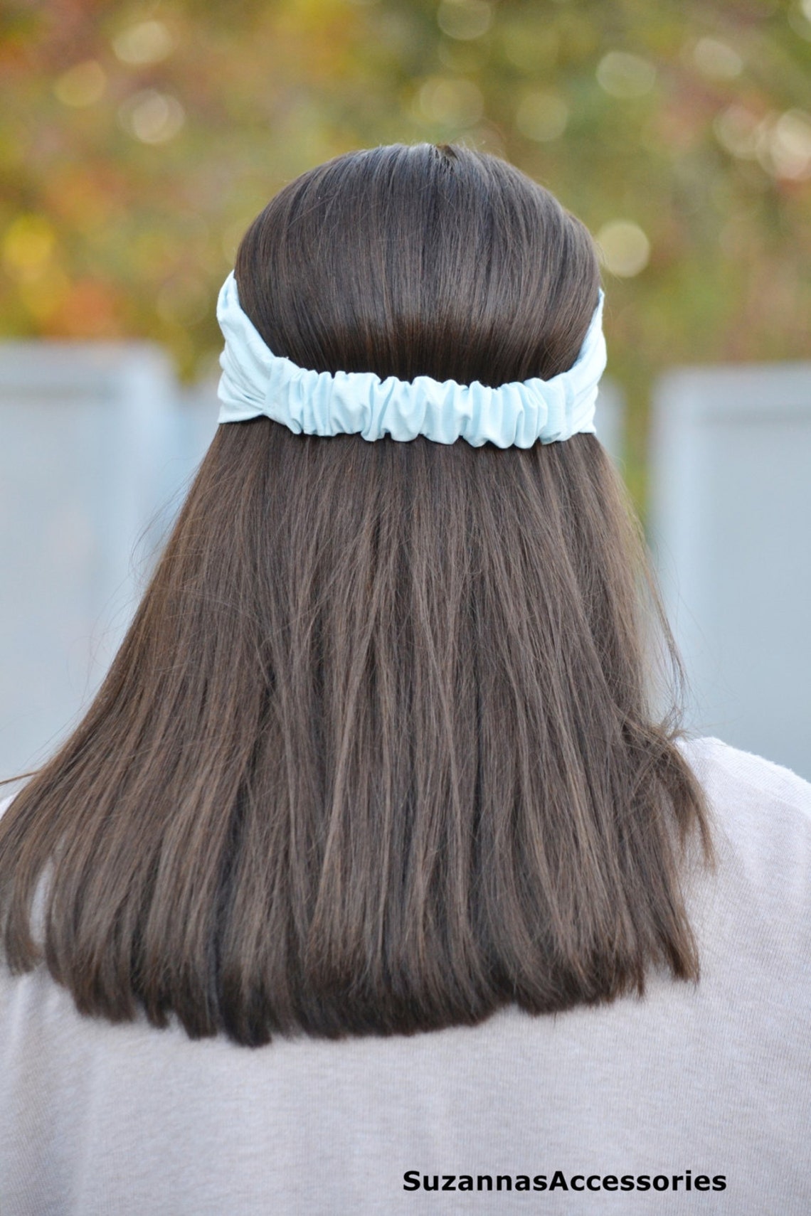 Navy Blue Headwrap, Blue Linen Headscarf, Mom Gift Headband, Mom Linen