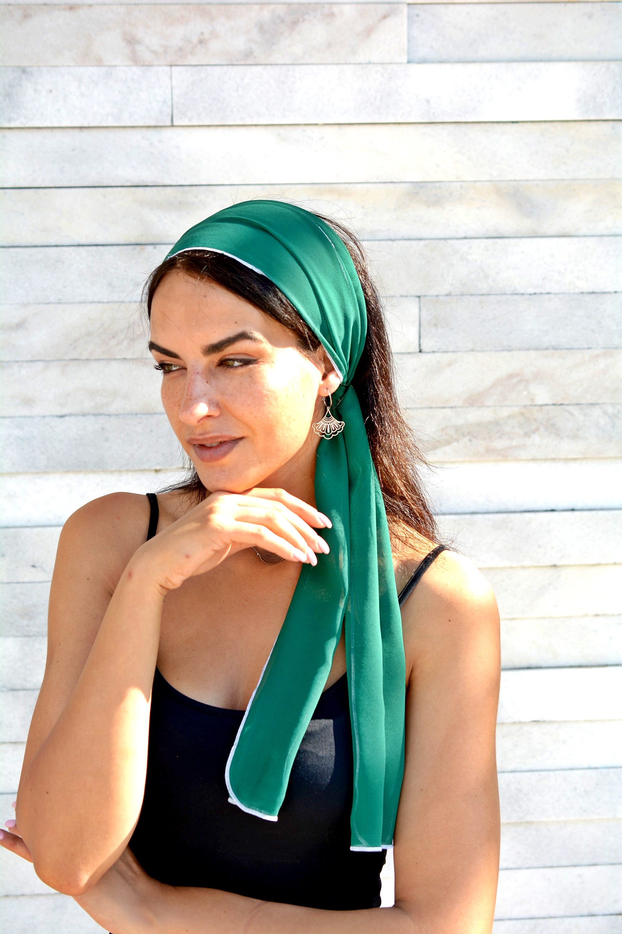 Buy Fashion Headband Womens Hair Scarf Chiffon Workout Head Online in India   Etsy