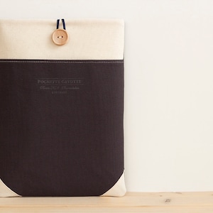 13 inch Macbook Pro, Retina, Air case, 13&quot; Surface Book, Custom Laptop Laptop sleeve /  Navy Cream