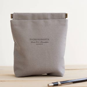 Custodia caricabatterie, sacchetto cosmetico, borsa ditty, custodia per il make-up, borsa da viaggio / grigio