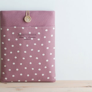 13 inch MacBook Pro, Retina, Air case, 13 Custom Laptop Laptop sleeve / Polka Dot Dusty Pale Pink image 2