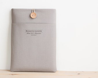 iPad mini case, iPad mini retina sleeve, front pocket 8 inch Custom Tablet case / Gray