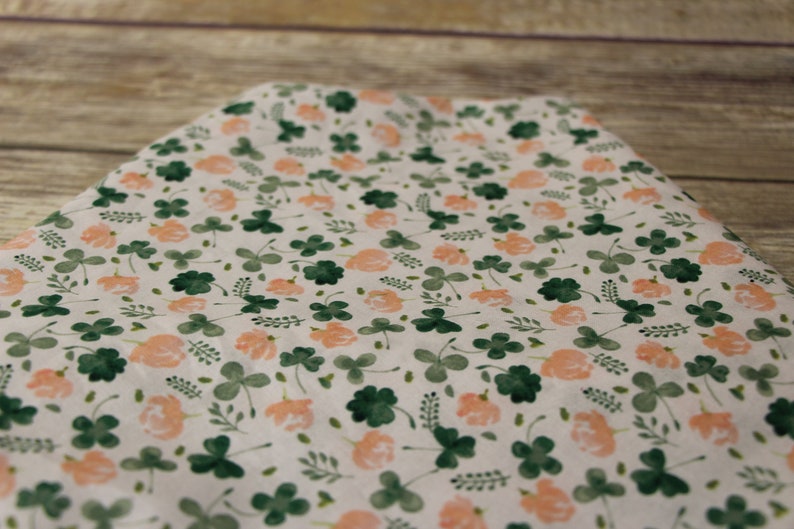 Patricks Day Florals Bandana Pet Bandana Dog Scarf Pet Scarf Flower Print Bandana Tie on Snap On St