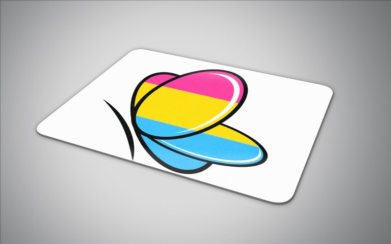 Pansexual Pride flag mouse pad | Etsy