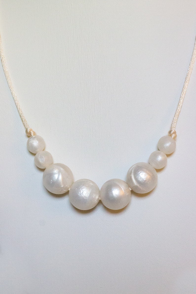 pearl teething necklace