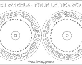 Secret Decoder Rings Tactile Laser-Cut Literacy Games | Etsy