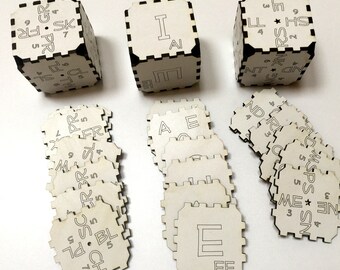 Secret Decoder Rings Tactile Laser-Cut Literacy Games | Etsy