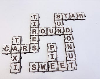 Puzzled CrossWords Game - Handmade Word Association Puzzle