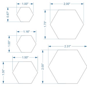 Blank Hexagonal Cardboard Tiles Customizable Sizes and Quantities image 4