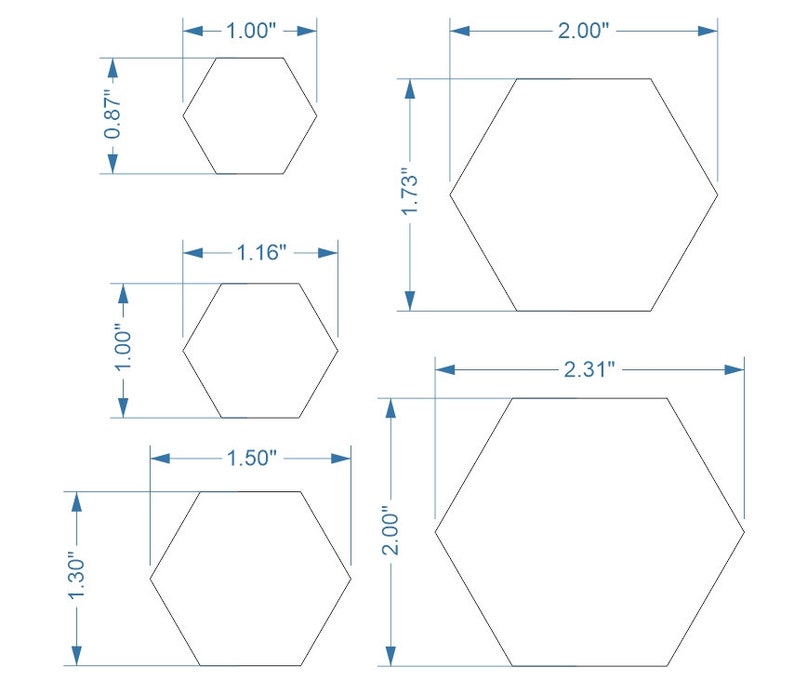 Blank Hexagonal Cardboard Tiles Customizable Sizes and Quantities image 4