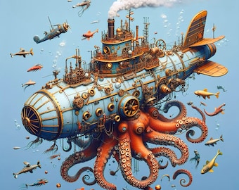 Steampunk Submarine Puzzle Collections