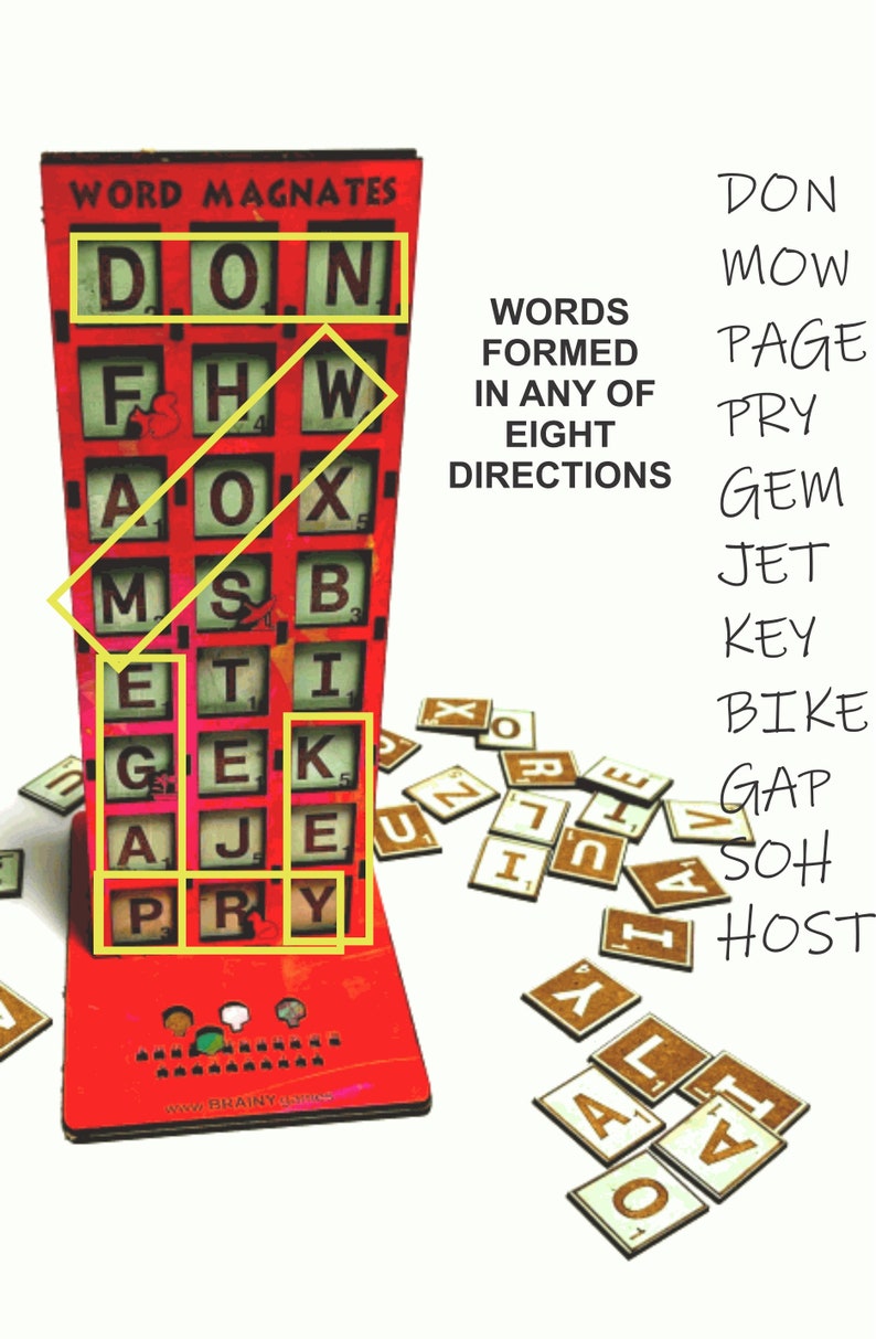 Pry Letters Word Magnates - A Towering Magnetic Word Game - Etsy Canada
