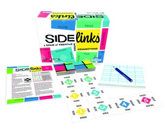 Family Word Game  - SideLinks - 560 Words - Tabletop Card Game - Ideal for Home, School, Travel, Cottage, Fundraising!