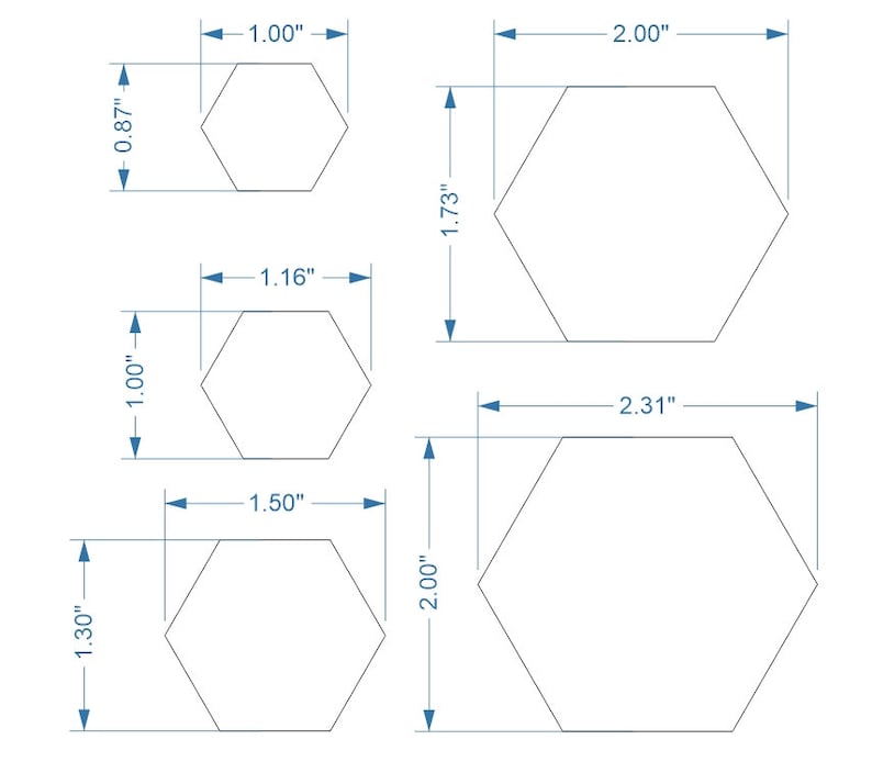 Hexagonal Wood and Acrylic Tiles Customizable Sizes and Quantities image 6