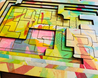 Five Layer Puzzle -Abstract Painting