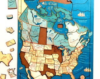 North America Puzzles with Native Origins of Place Names in Canada and USA