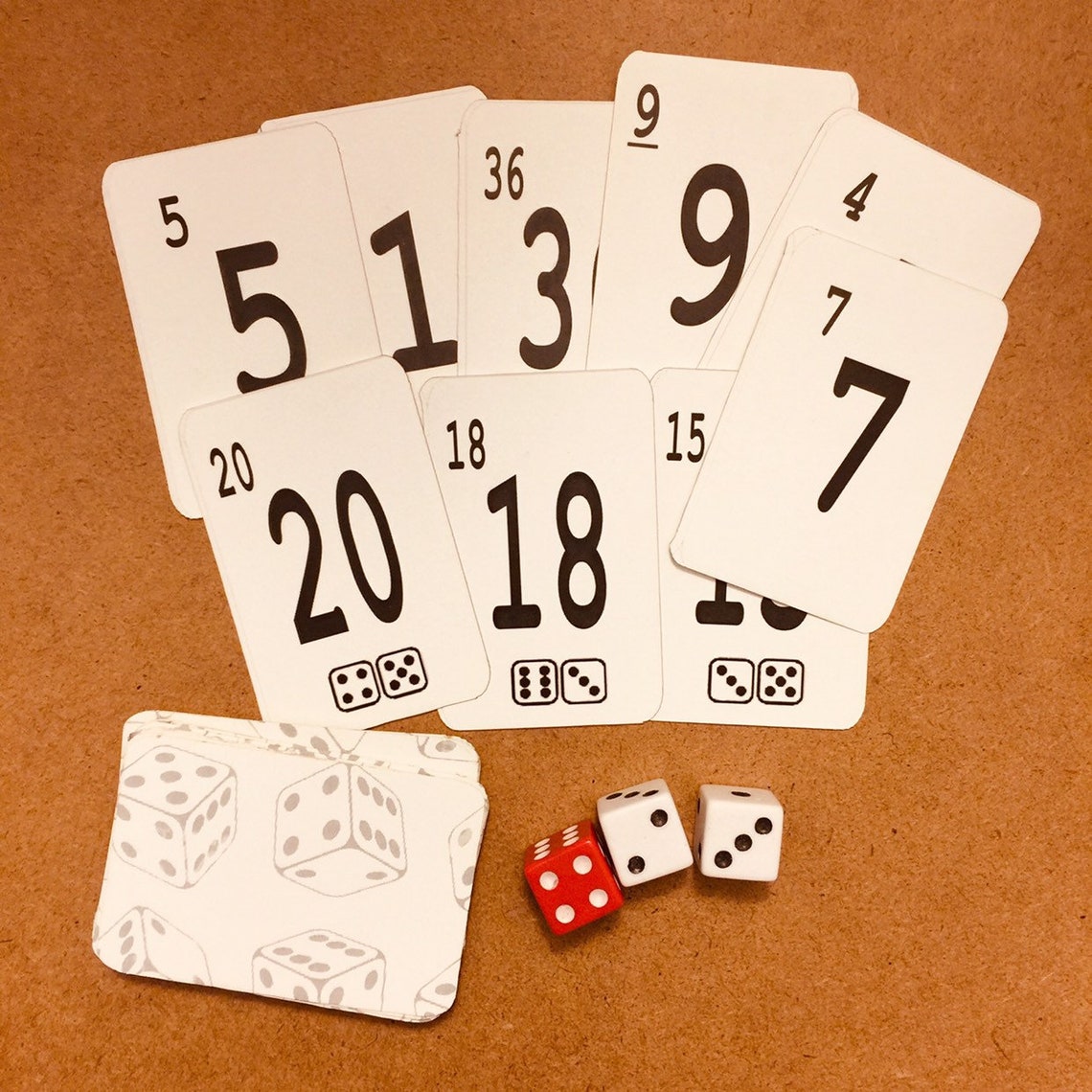 Math Game Math Rollers Dice Game Educational Etsy