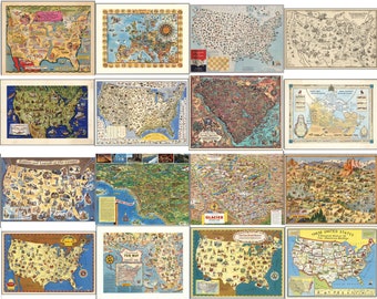 Puzzles of Vintage Historical Maps