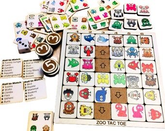 Zoo Tac Toe - A Children's Animal Matching Game - Escape from the Zoo!