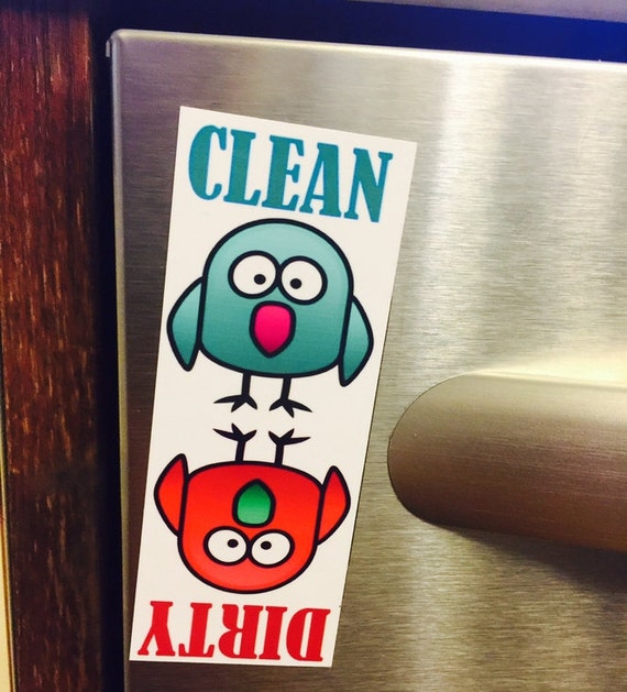 Clean or Dirty Dishwasher Customizable. Various Etsy
