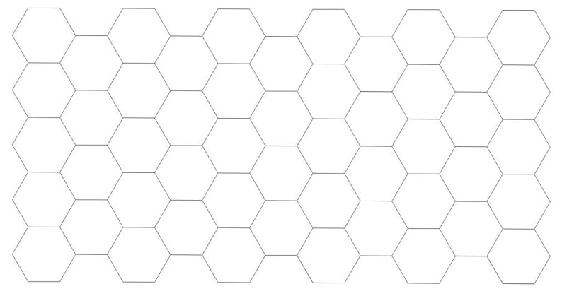 Blank Hexagonal Cardboard Tiles Customizable Sizes and Quantities image 2