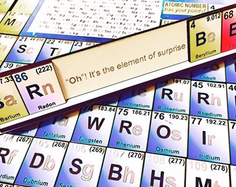 Periodic Table of Elements Word Game in a Tray | Laser Cut Educational Chemistry Game and Puzzle | Elementals