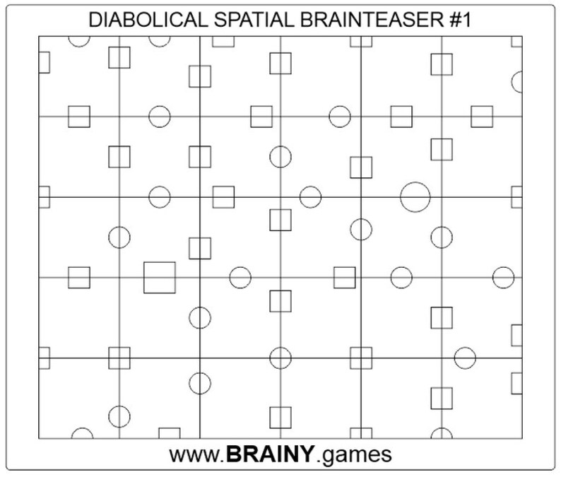 Unique Brainteasers Words and Symbols Spatial #1