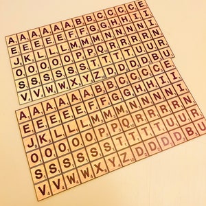 Large Scrabble Letter Cards (Teacher-Made) - Twinkl