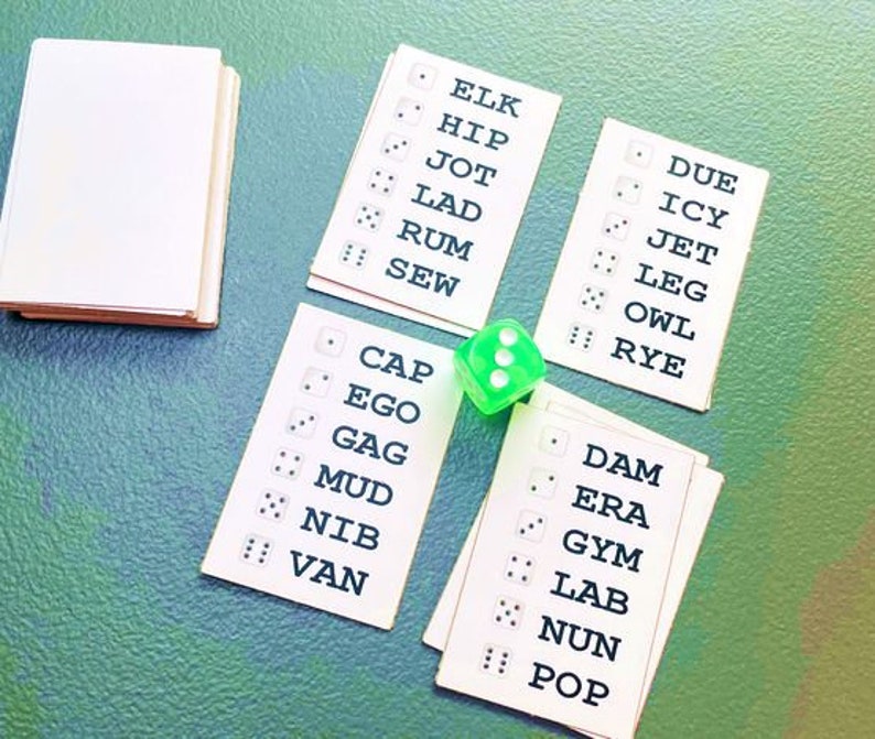 Wordl3s Wordle A Threeletter Twoplayer Wordlelike Card  Etsy