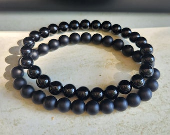 Designer Herren Armband - Halbedel Perlenarmband