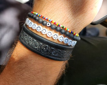 1.5 mm Multi Colored Seed Bead Bracelet - Color Seed Bead Bracelet UNISEX
