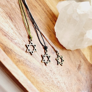 Star of David necklace for men ,Bronze Magen David, judaica