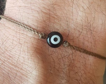 Evil Eye bracelet, men's bracelet with Evil Eye, Hindu symbol, bracelet for men, gift for him, yoga bracelet, buddhist