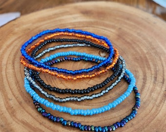 2MM - Coloured Seed Bead Bracelet - colorful Seed Bead Bracelet UNISEX