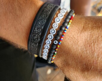 1.5 mm Multi Colored Seed Bead Bracelet - Color Seed Bead Bracelet UNISEX