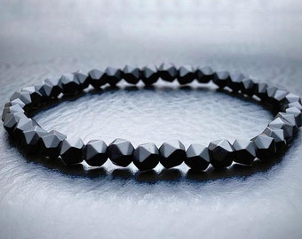 Facettierte Edelstein Armband - Atemberaubendes Perlen Armband
