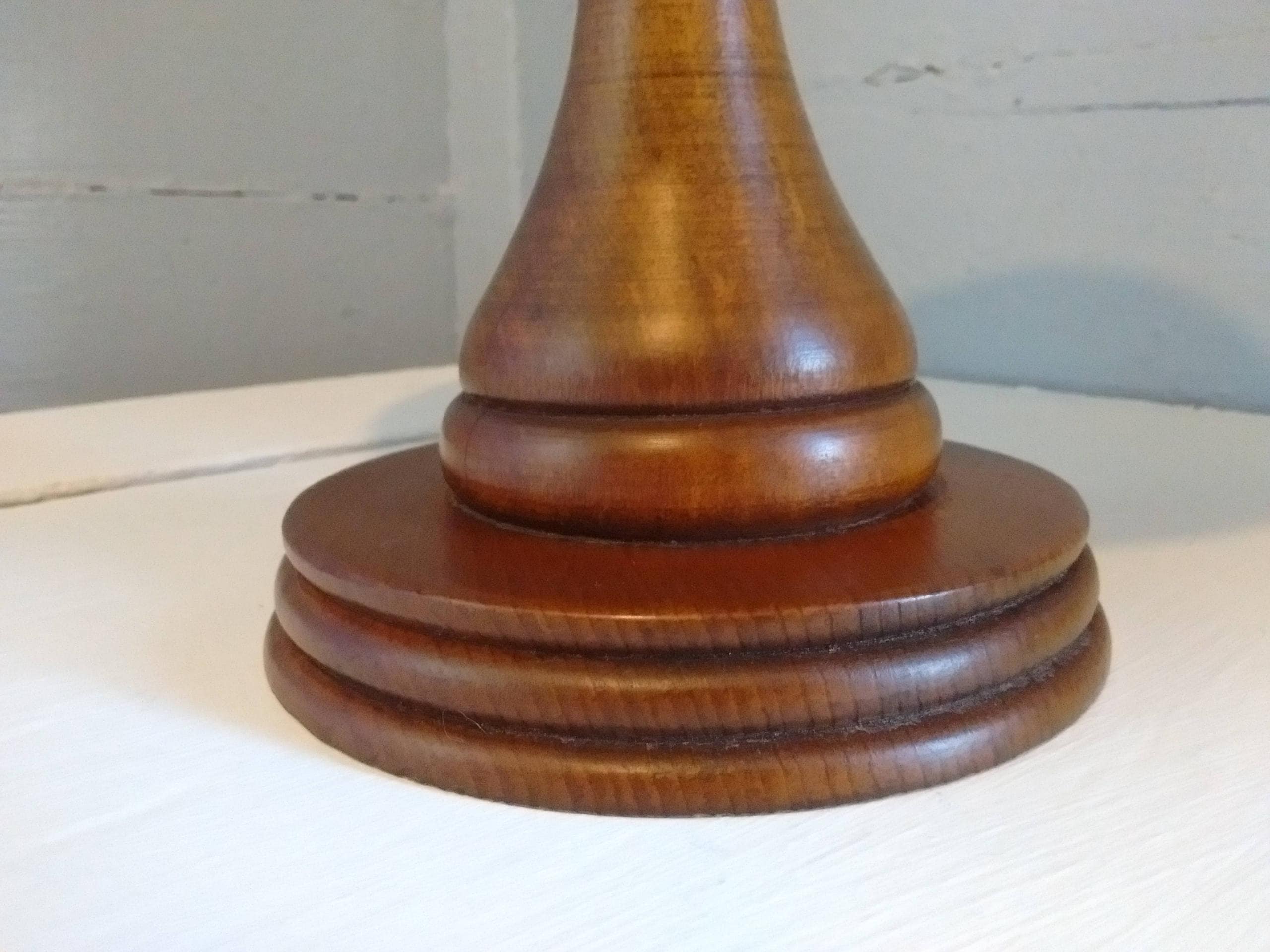 Wood Pedestal Bowl Display Catch all Decorative Table Mantel Home Decor